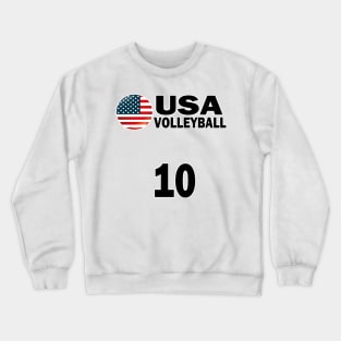 USA Volleyball #10 T-shirt Design Crewneck Sweatshirt